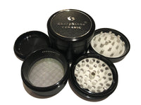 Sharpstone Home and Garden SharpStone Ceramic (2.5" Inch) Hard Top Shredder - 4pc, Large, Black