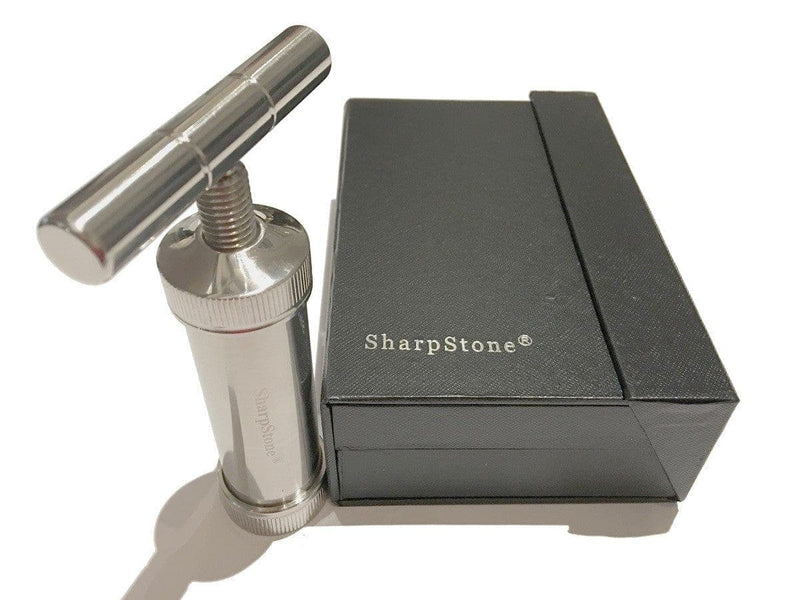 Sharpstone Home and Garden SharpStone Classic (5.3" Inch) Heavy Duty T-Shaped Press - 3pc, Medium, Silver