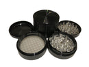 SharpStone Classic (2.5" Inch) Hard Top Shredder - 4pc, Large, Black