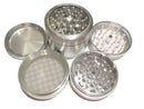 SharpStone® Classic (2.5" Inch) Clear Top Shredder - 4pc, Large, Silver