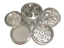 SharpStone Classic (2.5" Inch) Crank Top Shredder - 4pc, Large, Silver
