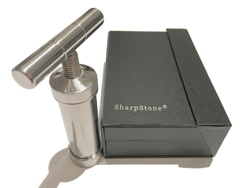SharpStone Classic (5.3" Inch) Heavy Duty T-Shaped Press - 3pc, Medium, Silver
