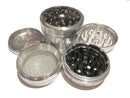 SharpStone Version 2.0 (2.5" Inch) Clear Top Shredder - 4pc, Large, Silver