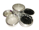 SharpStone Version 2.0 (3.0" Inch) Hard Top Shredder - 4pc, X-Large, Silver